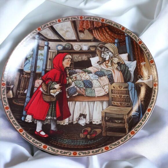 Vintage 1988 Limited Edition "Little Red Riding Hood" Collectible Plate # 3012D - Picture 1 of 10